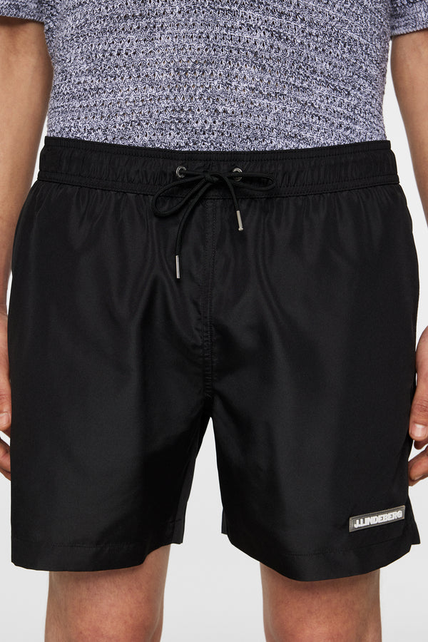 Banks Solid Swim Trunks / Black