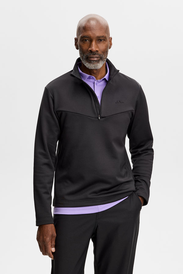 Maclean Quarter Zip Mid Layer / Black