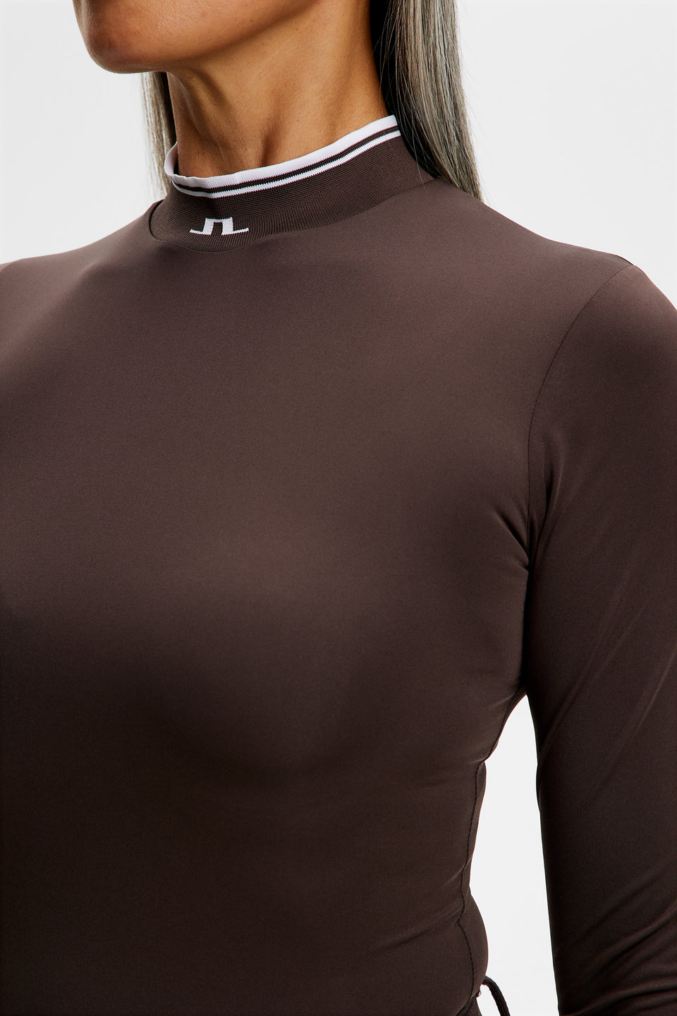 Louisa Compression Top / Seal Brown