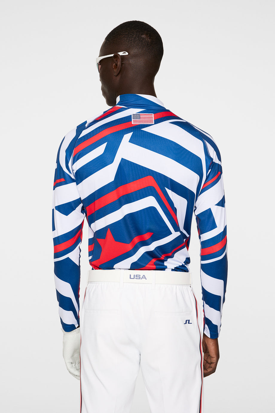 Rene Lettering Red Rene print Baselayer / US Golf Red – J.Lindeberg