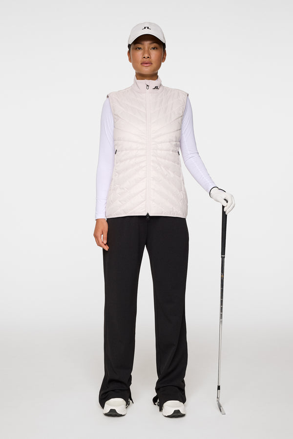 Madde Quilt Hybrid Vest / Grey Lilac