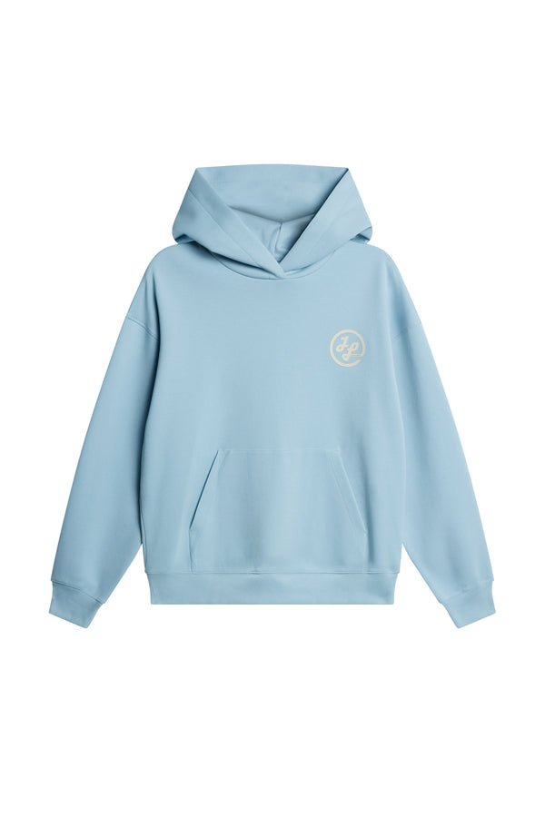Cove Print Hood / Forget-Me-Not