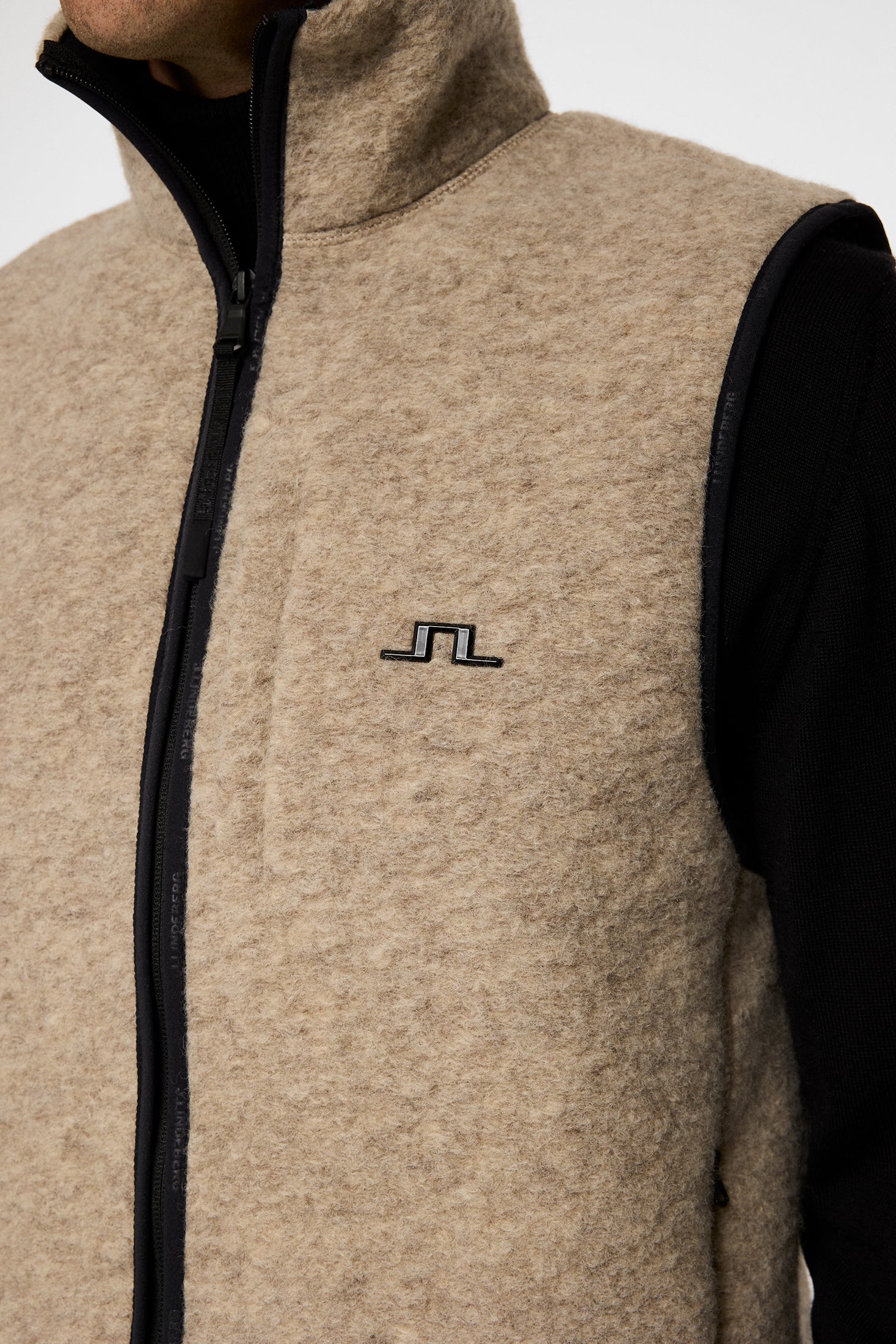Duncan Wool Fleece Vest / Moonbeam – J.Lindeberg