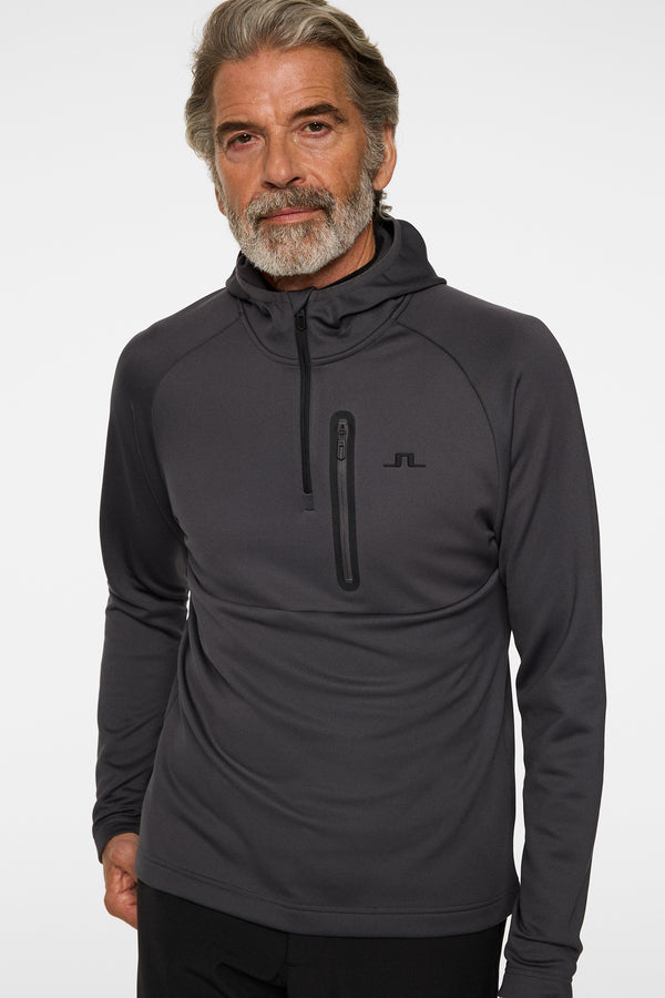Adam Quarter Zip Hood / Asphalt