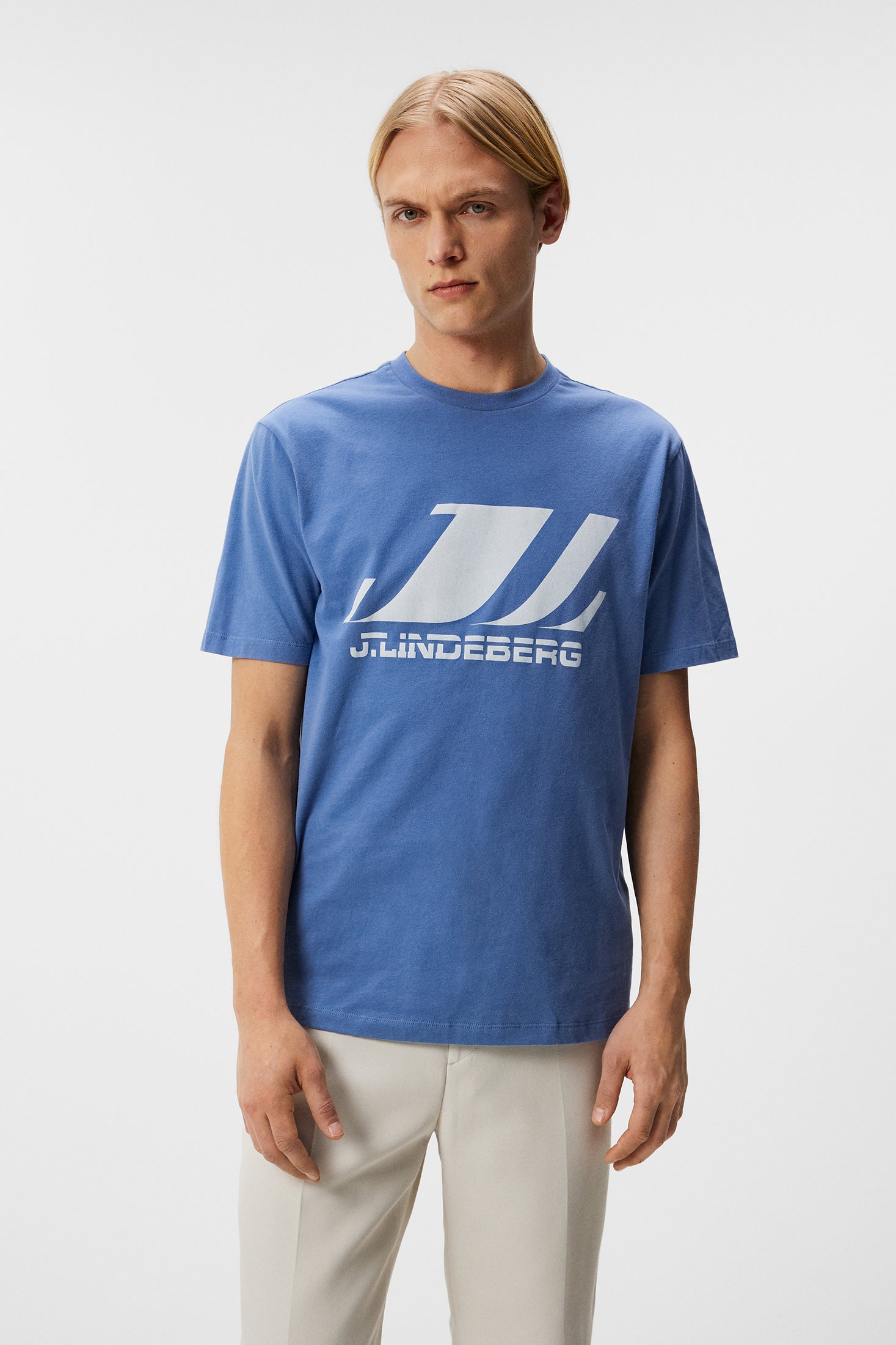 Parcy Parcy Logo Tee / Bijou Blue – J.Lindeberg EU