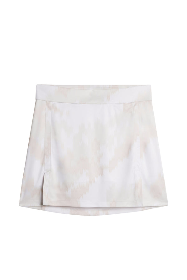 Amelie Mid Print Skirt / Warp Gray Lilac L