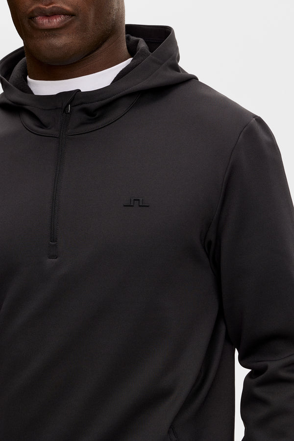 Aerial Quarter Zip Hood / Black