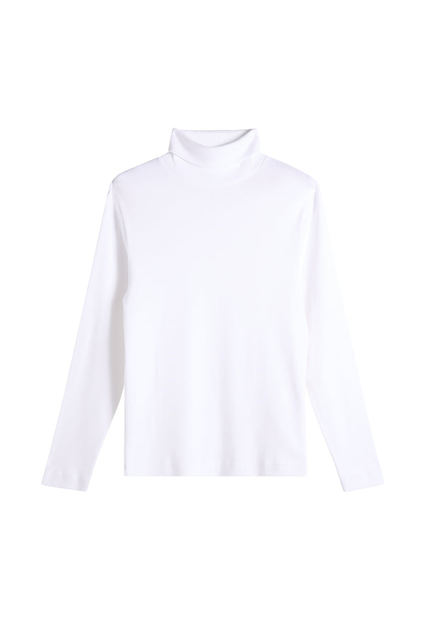 Bedford Long Sleeve Turtleneck / White