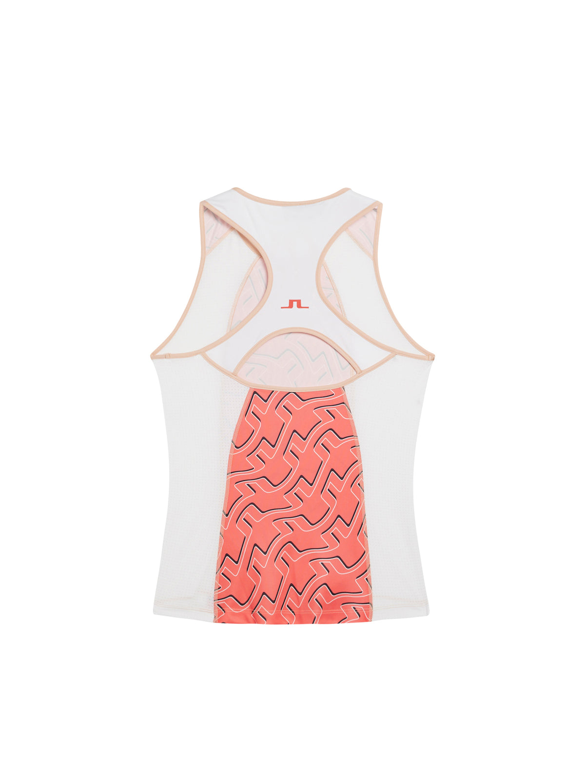 Miriam Print Top / Outline Bridge Wave Coral