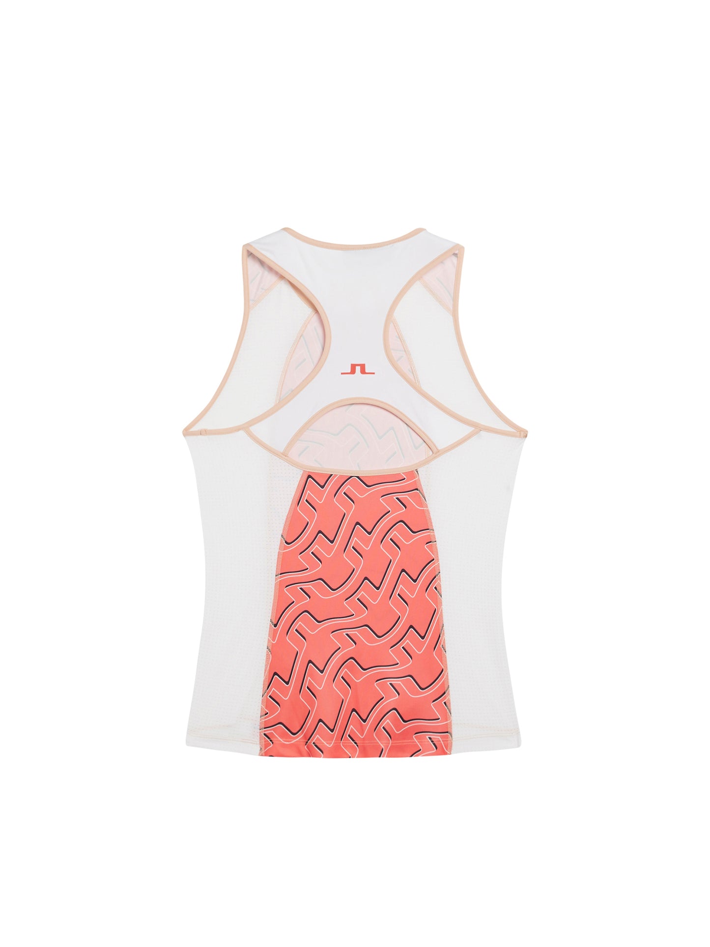 Miriam Print Top / Outline Bridge Wave Coral