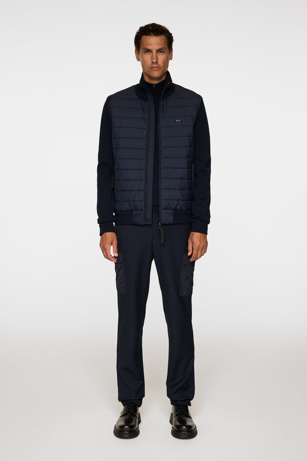 Bodie Knitted Hybrid Jacket / JL Navy