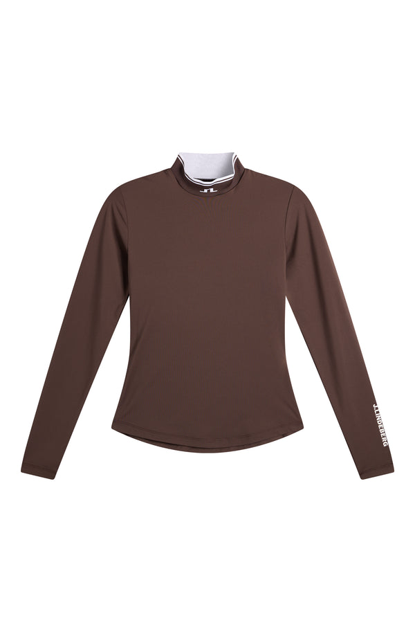 Louisa Compression Top / Seal Brown