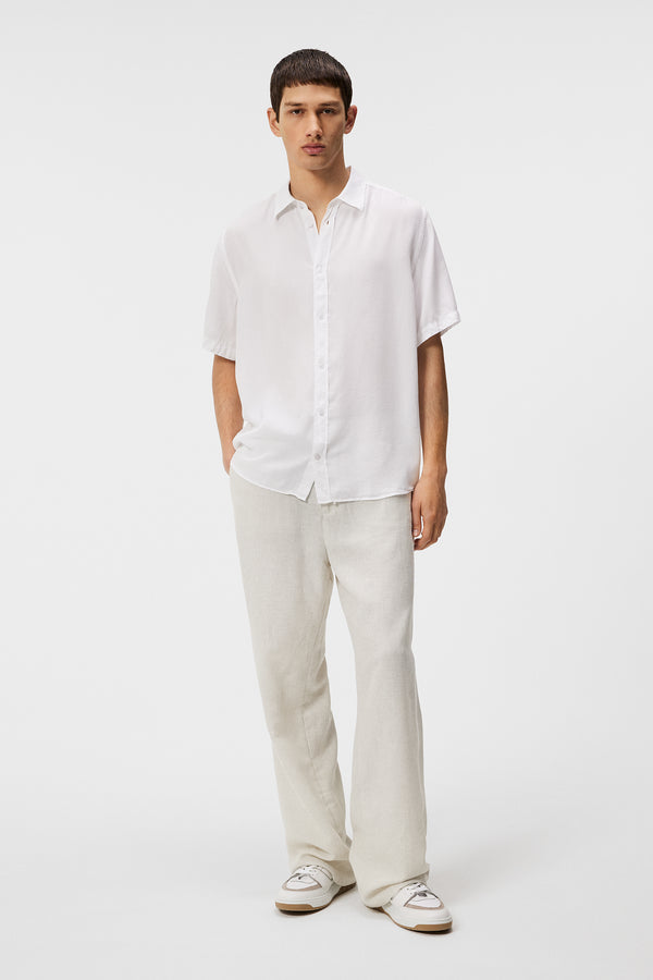 Reg SS Light Tencel Shirt / White
