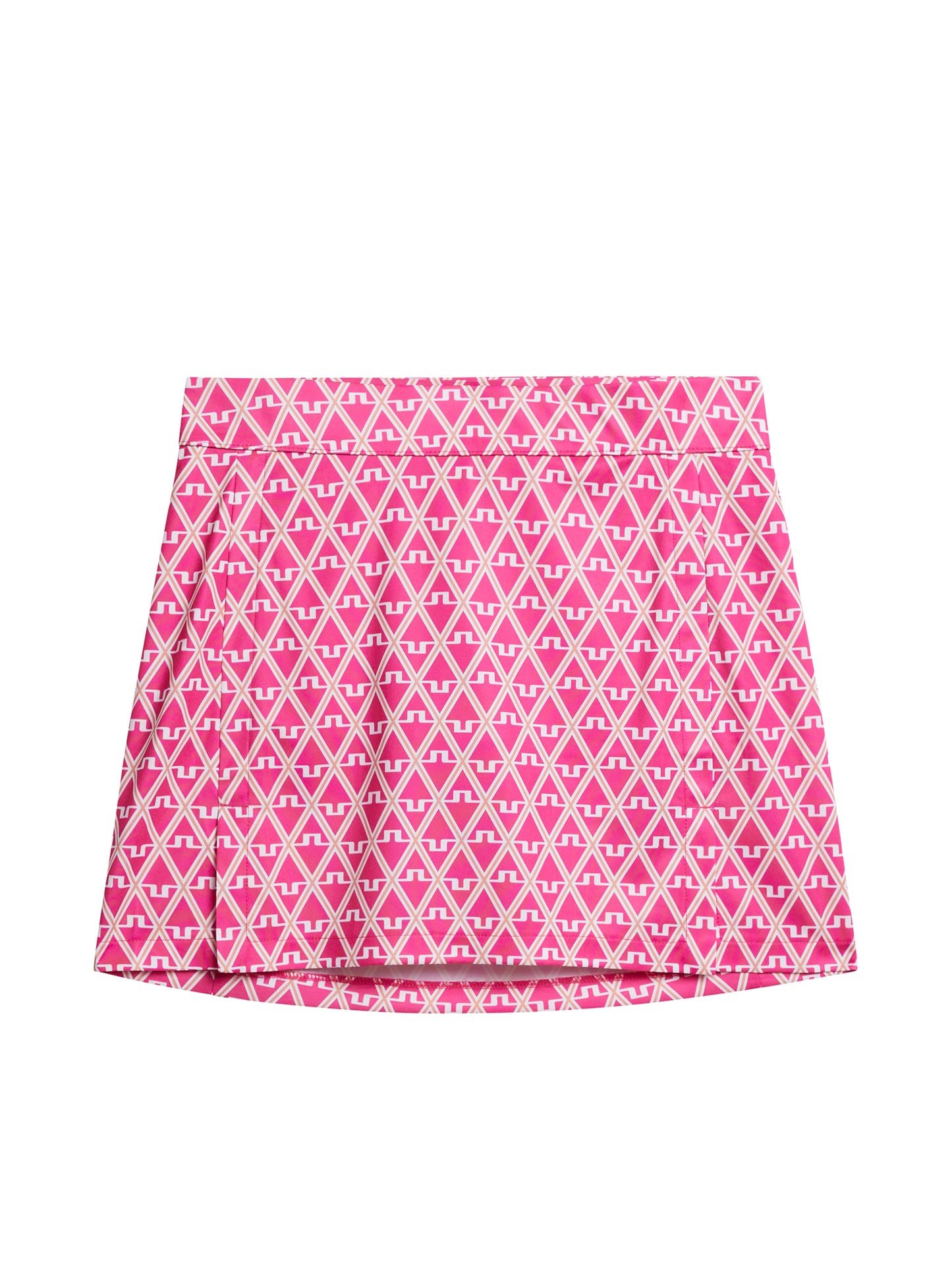 Amelie Mid Print Skirt / Geo Fuchsia Purple