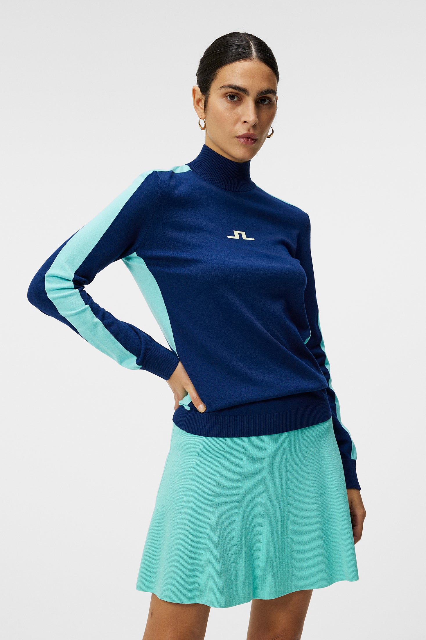 J.LINDEBERG ワンピース【新品タグ付き】38サイズ Adia Knitted Sweater / Estate Blue – J.Lindeberg