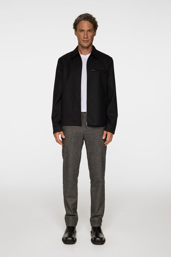 Ched Micro Pattern Pants / Dark Grey Melange