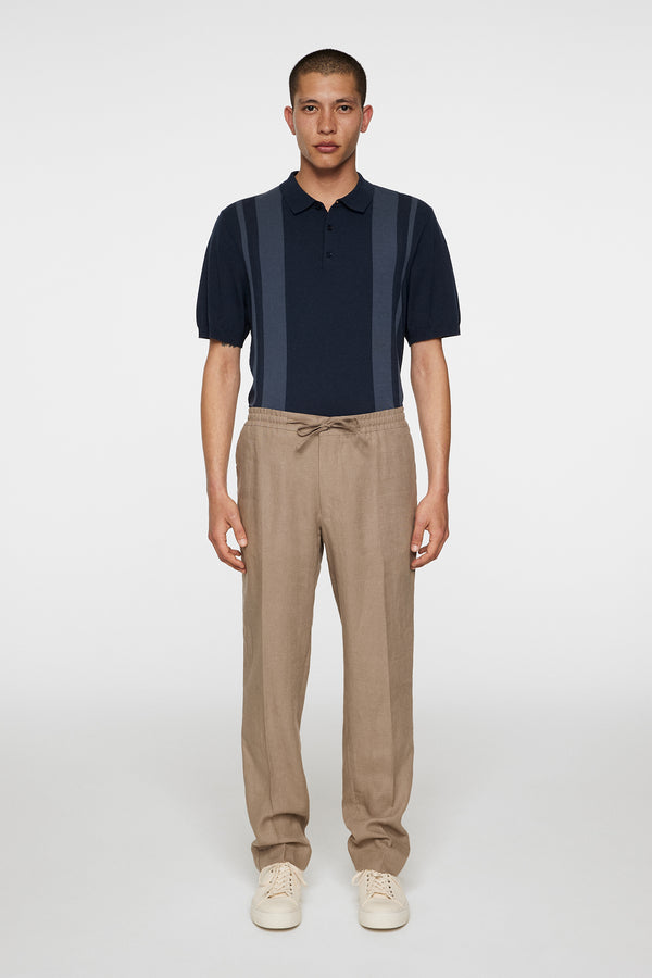 Soren Drape Linen Pants / Sepia Tint