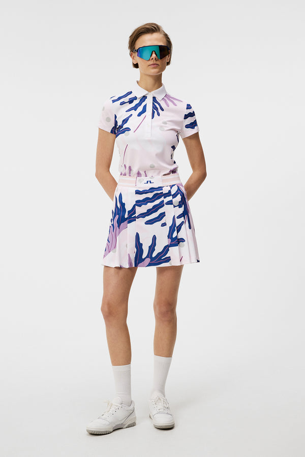 Harlow Print Skirt / Paradise Monstera Pink
