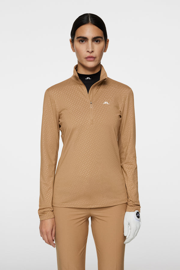 Lauryn Quarter Zip Mid Layer / Tigers Eye
