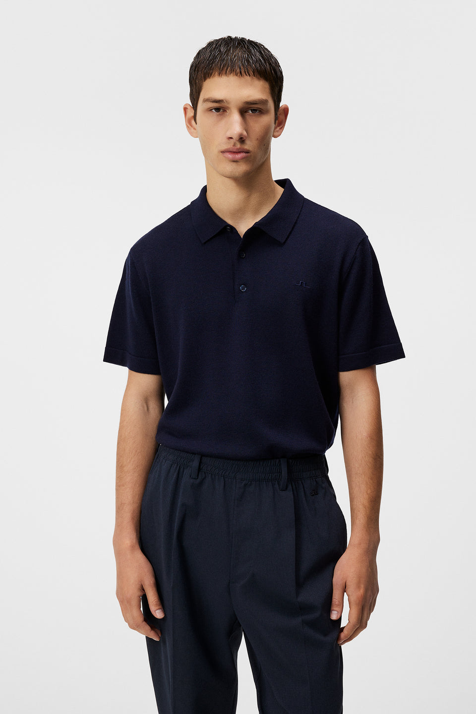 Lear Knitted Shirt / JL Navy