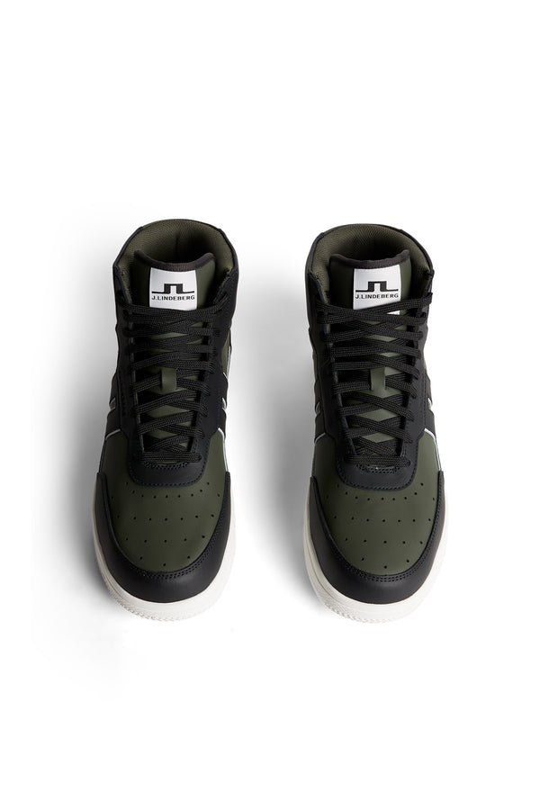 Ace High-Top Golf Sneaker / Forest Green