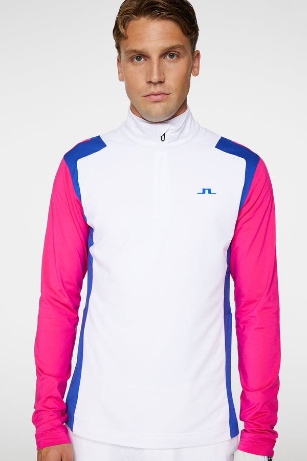 Lukas Quarter Zip Mid Layer / Pink Peacock