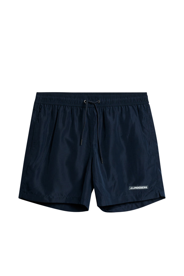 Banks Solid Swim Trunks / JL Navy