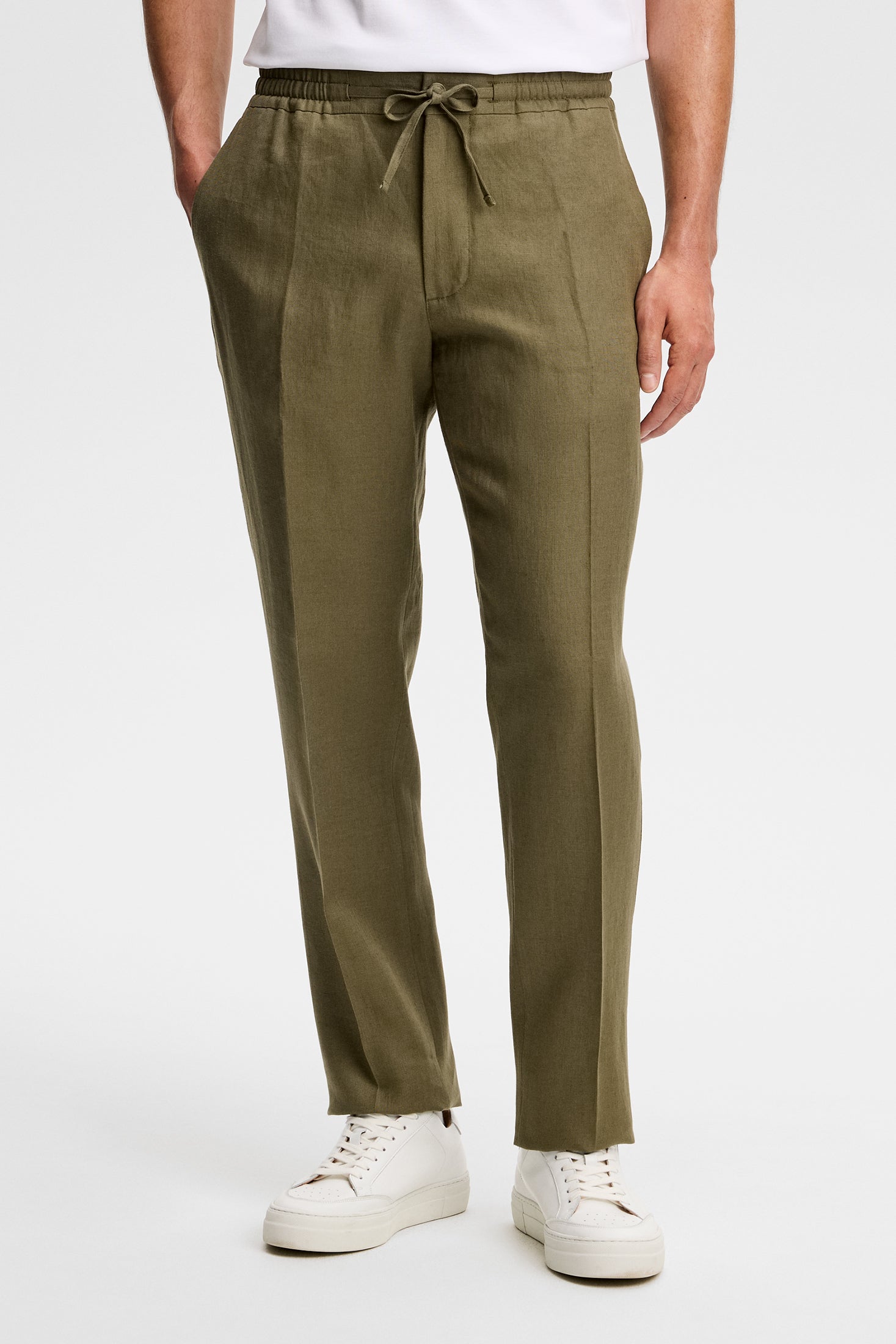Soren Drape Linen Pants / Kalamata | J.Lindeberg Official