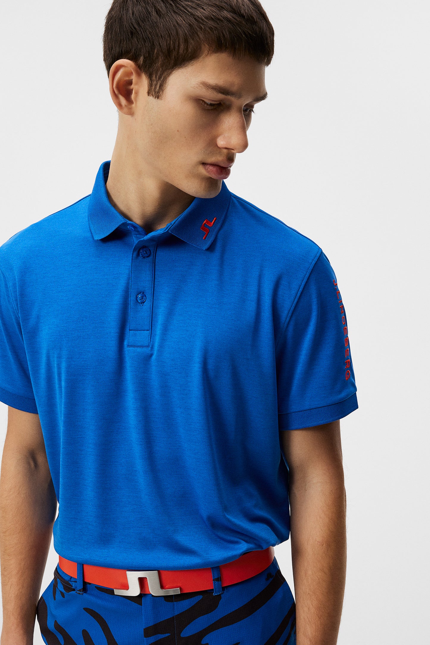 Tour Tech Reg Fit Polo / Nautical Blue Melange