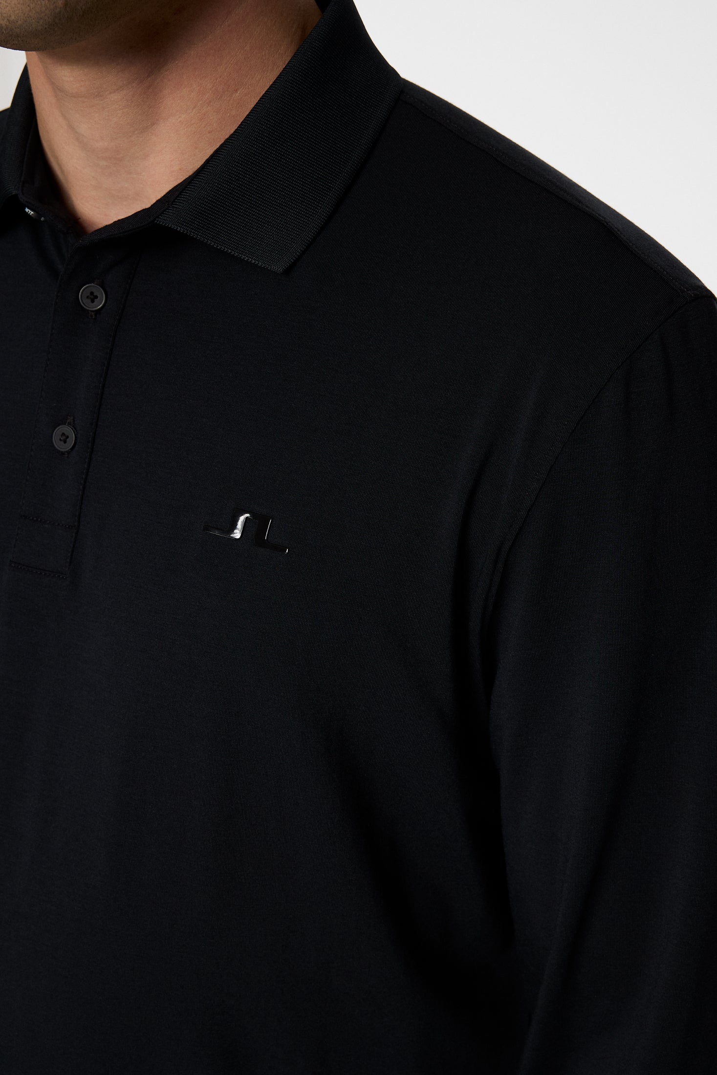 トップス KDG POLO LS SHIRT BLACK Florian LS Polo / Black – J.Lindeberg EU