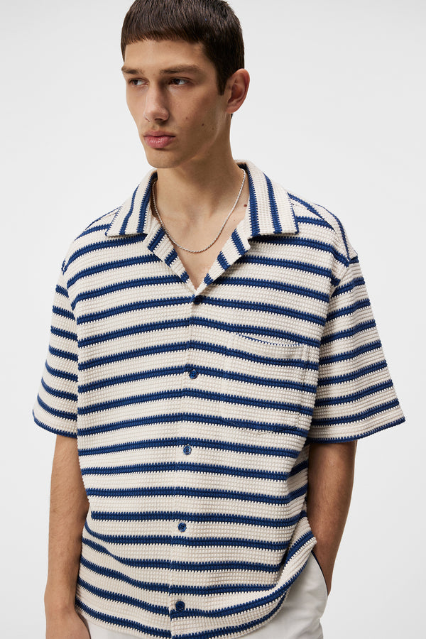 Tiro Resort Stripe Shirt / Estate Blue