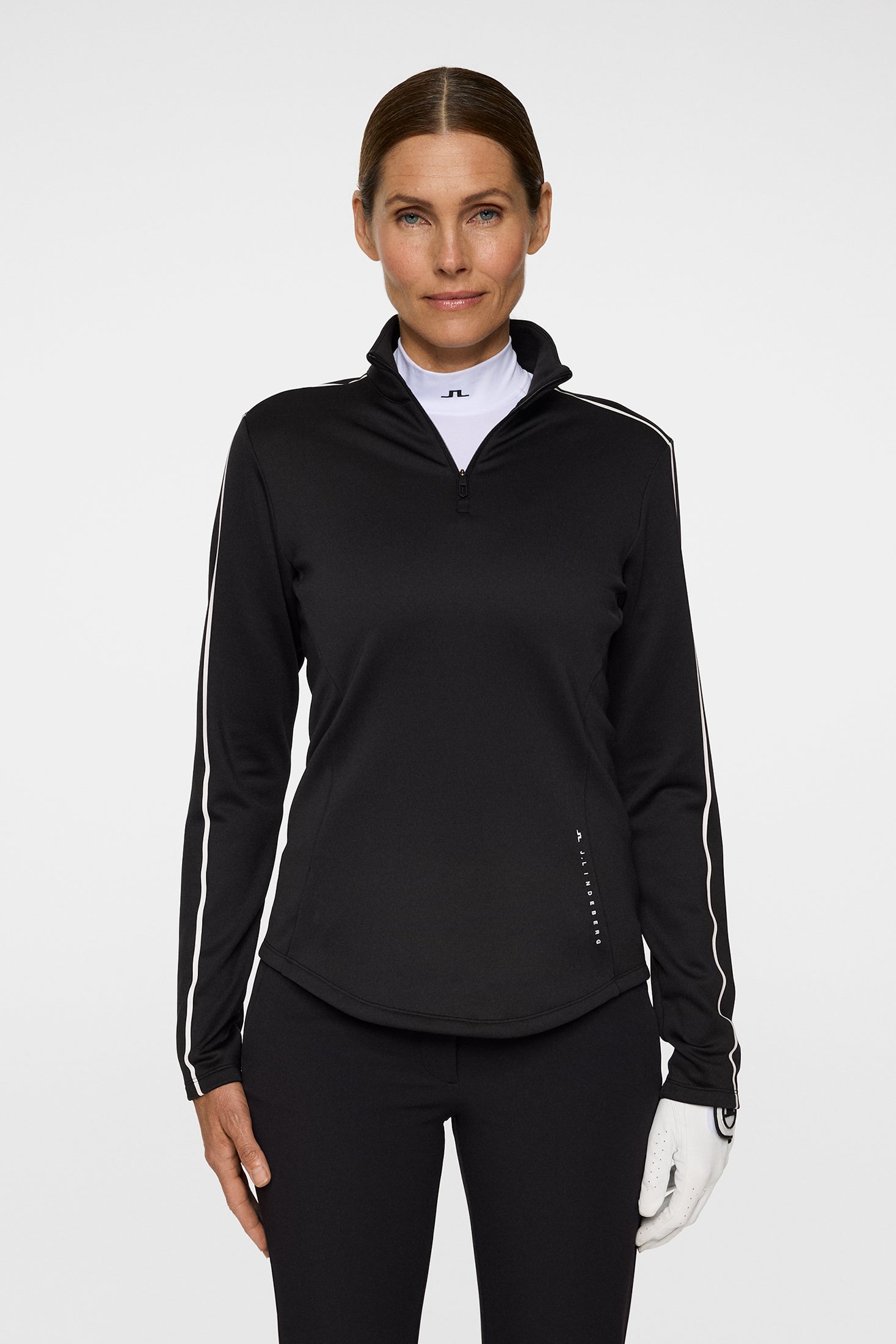 Nefe Quarter Zip Mid Layer / Black – J.Lindeberg