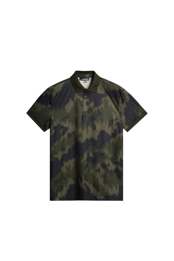 Tour Tech Print Polo / Warp Forest L