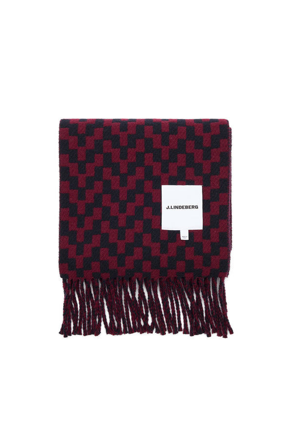 Stacked Bridge Scarf / JL Navy