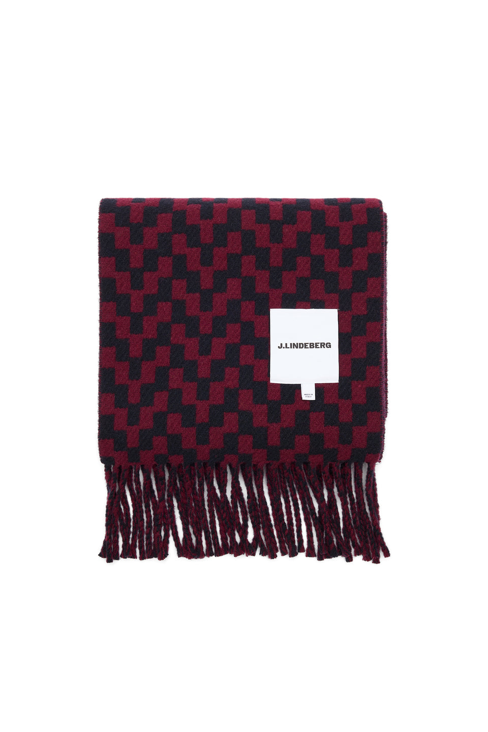 Stacked Bridge Scarf / JL Navy