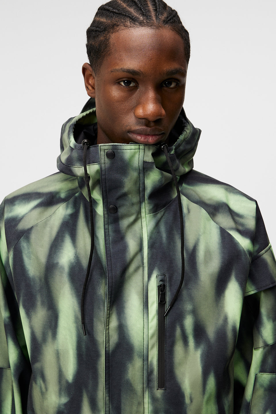 Cadian Printed Jacket / Oil Green
