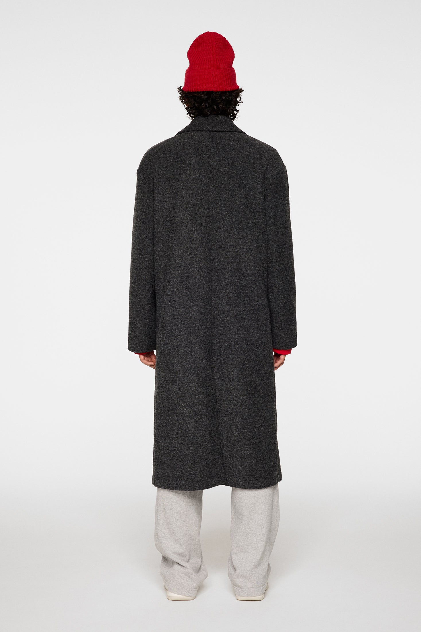 Willy Bonded Wool Coat / Dark Grey Melange – J.Lindeberg EU