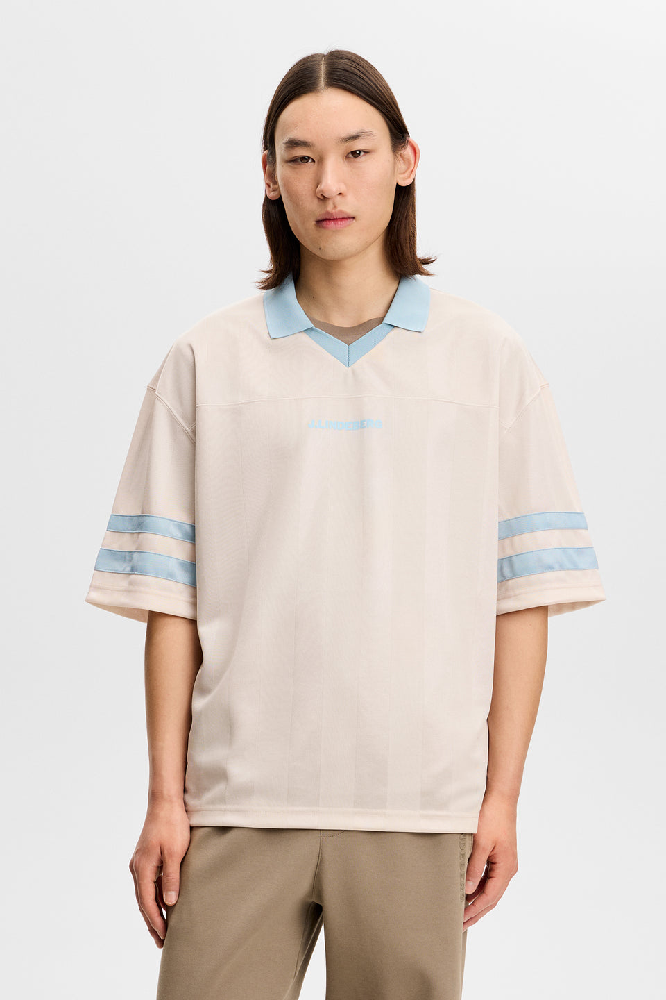 Rusty Printed Polo / Moonbeam