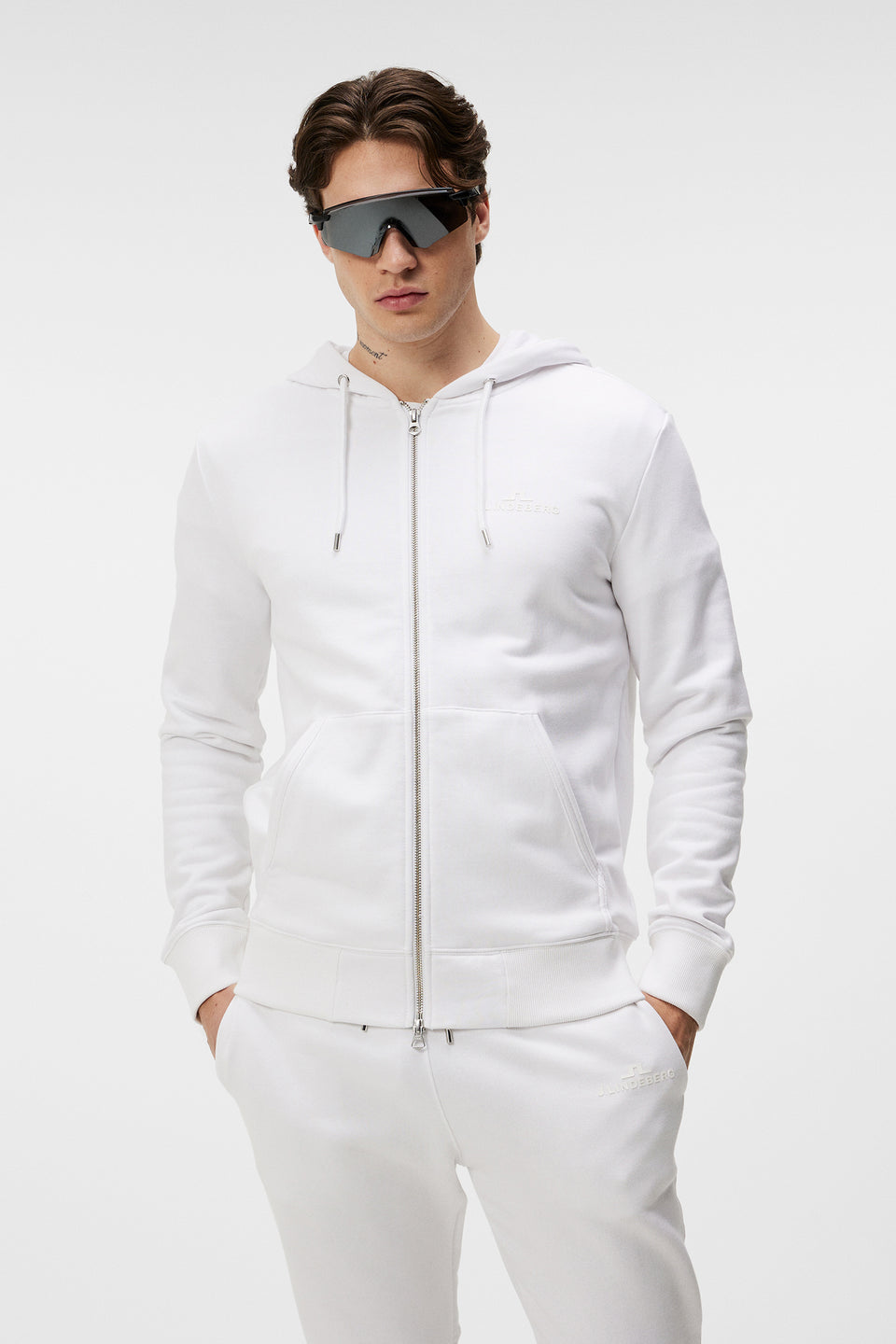 Alpha Zip Hood / White