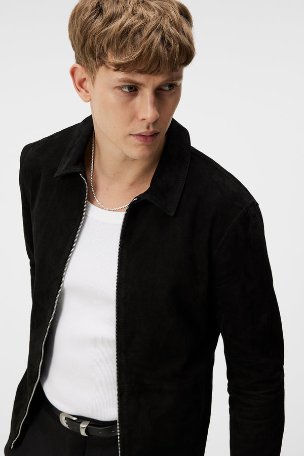 Jonah WR Suede Overshirt / Black