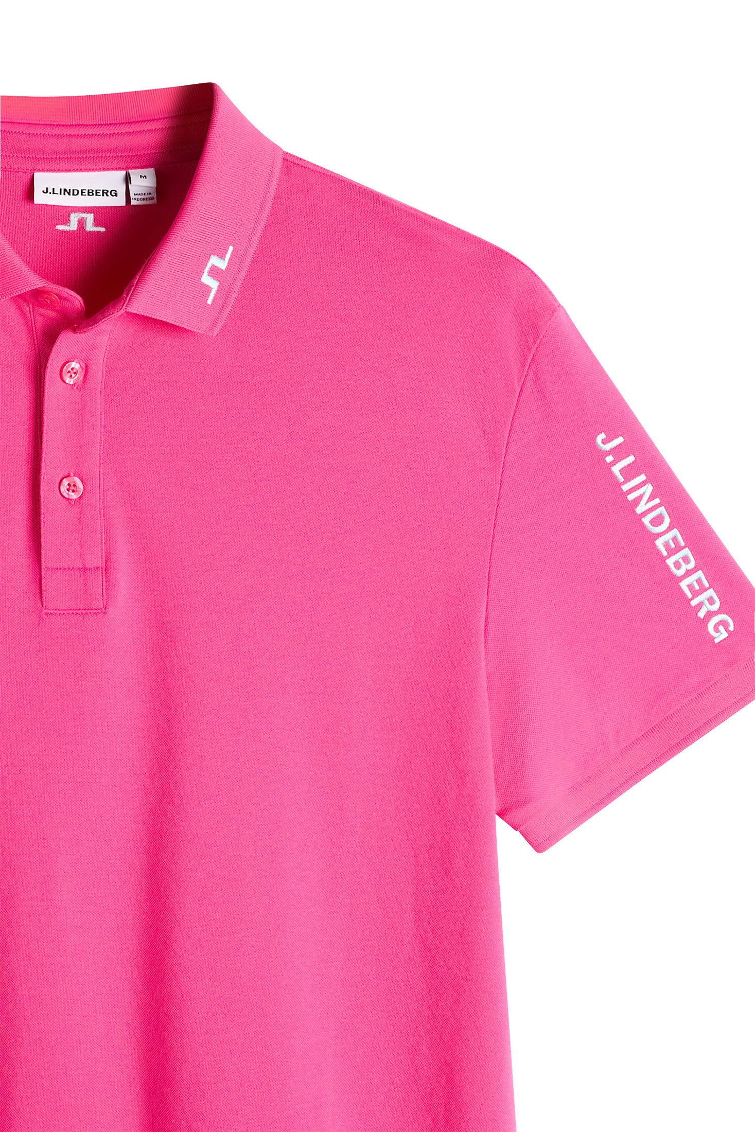 Tour Tech Pique Polo / Pink Yarrow | J.Lindeberg Official