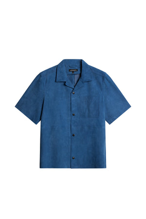 Scottie Suede Overshirt / Dark Blue