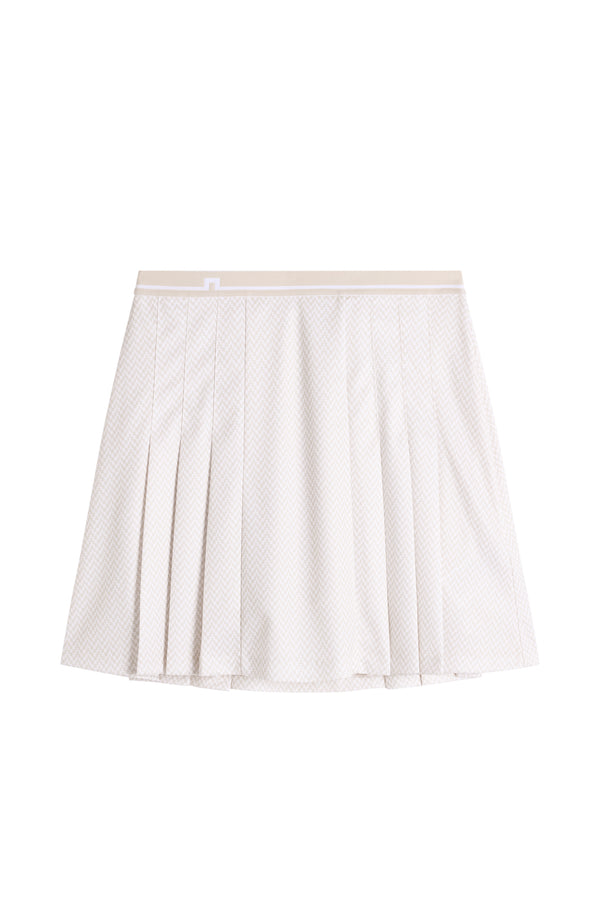 Harlow Print Skirt / Bridge Stack White Moon S
