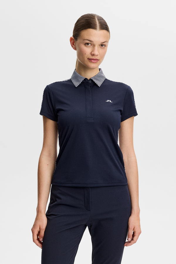 Cara Polo Print  / JL Navy
