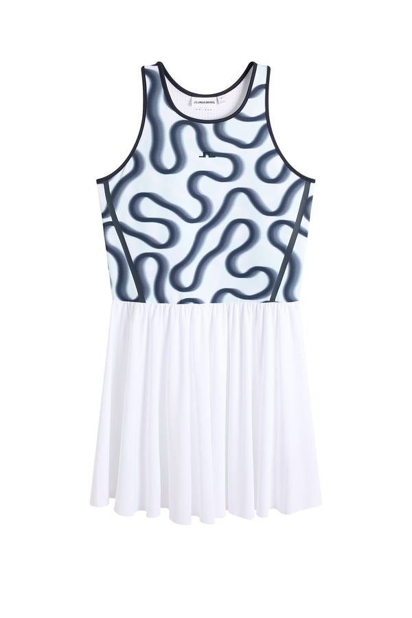 Sabrina Print Dress / Rally Skylight M