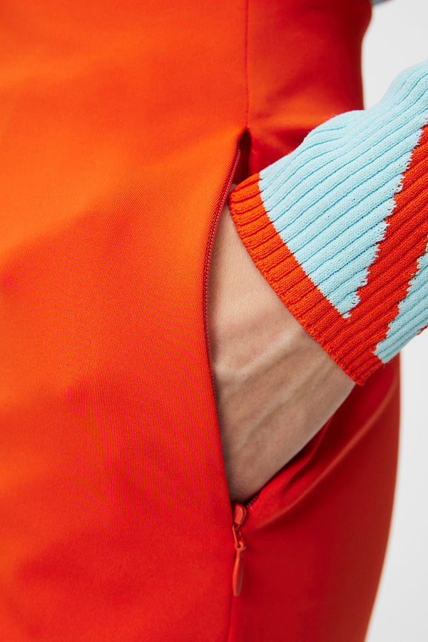 Raphaela Mid Skirt / Tangerine Tango