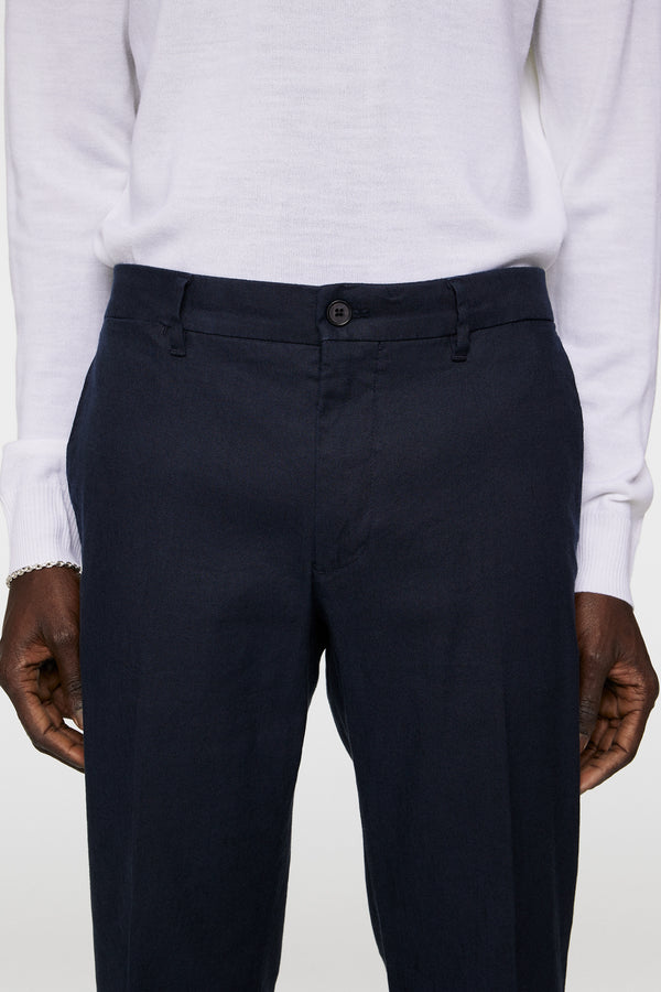 Grant Linen Stretch Pants / JL Navy