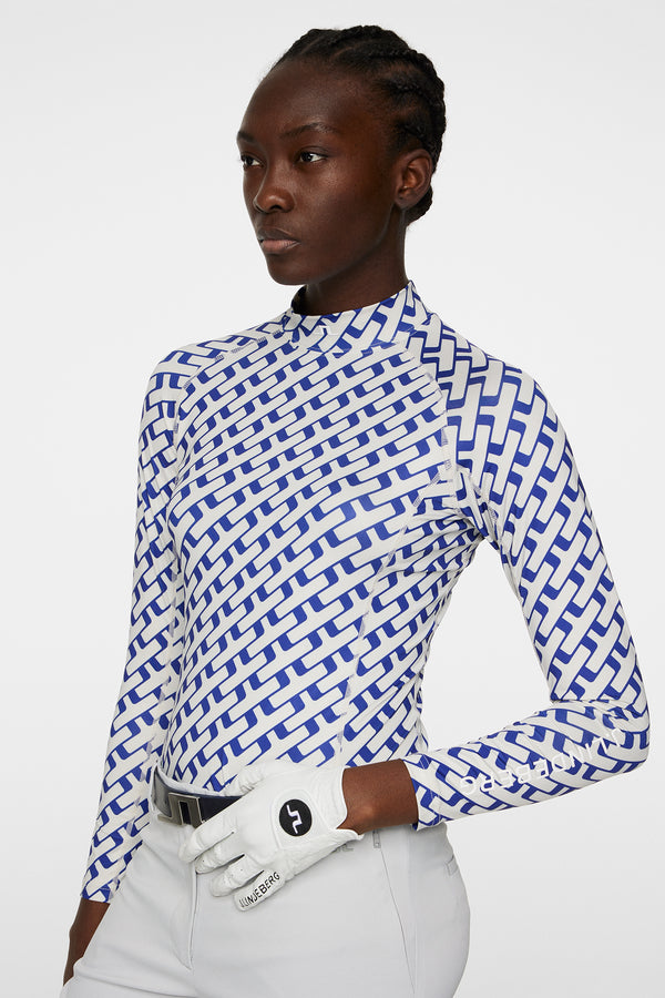 Ella Print Compression Top / Tour Geo Moonbeam M