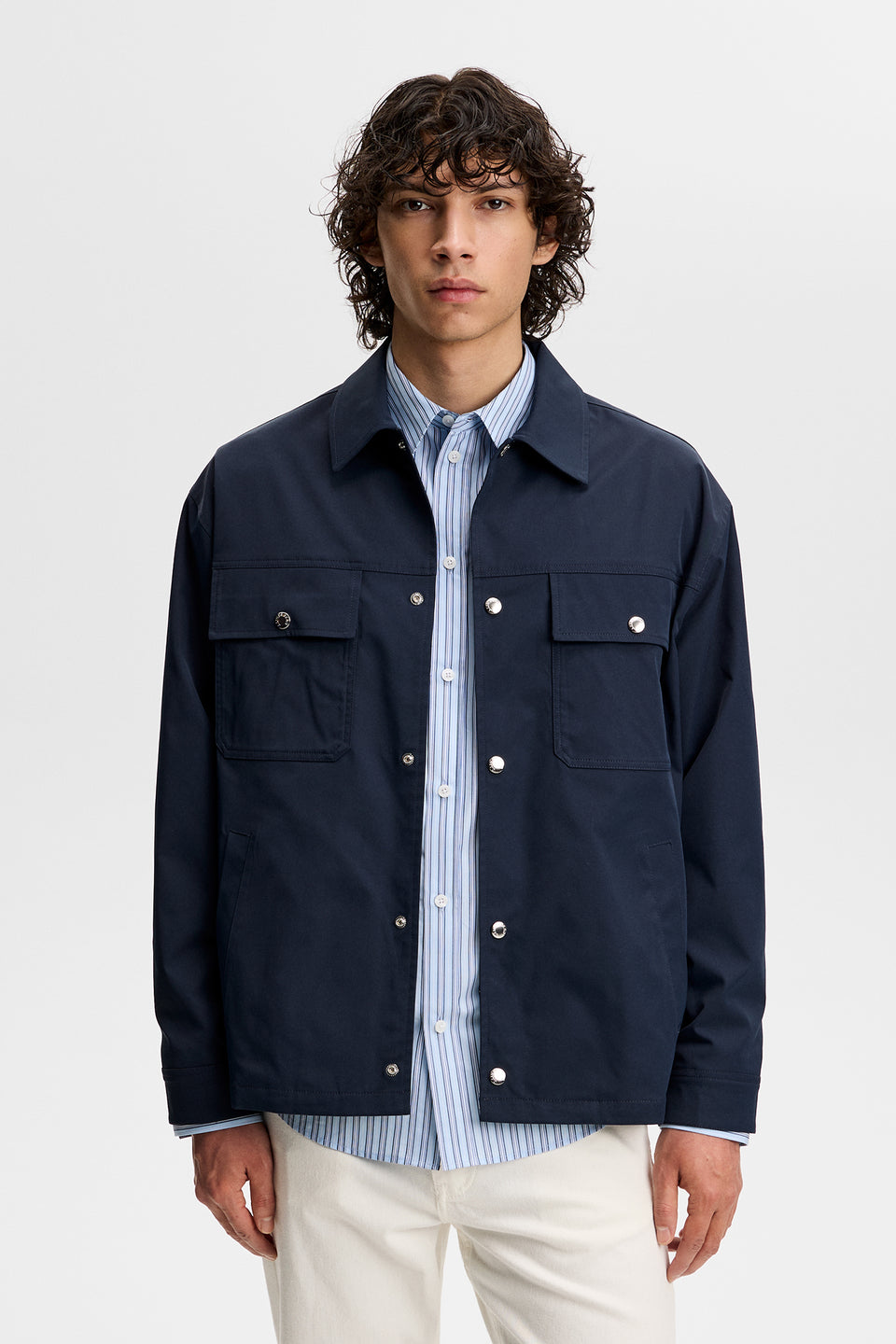 Shaley Overshirt / JL Navy