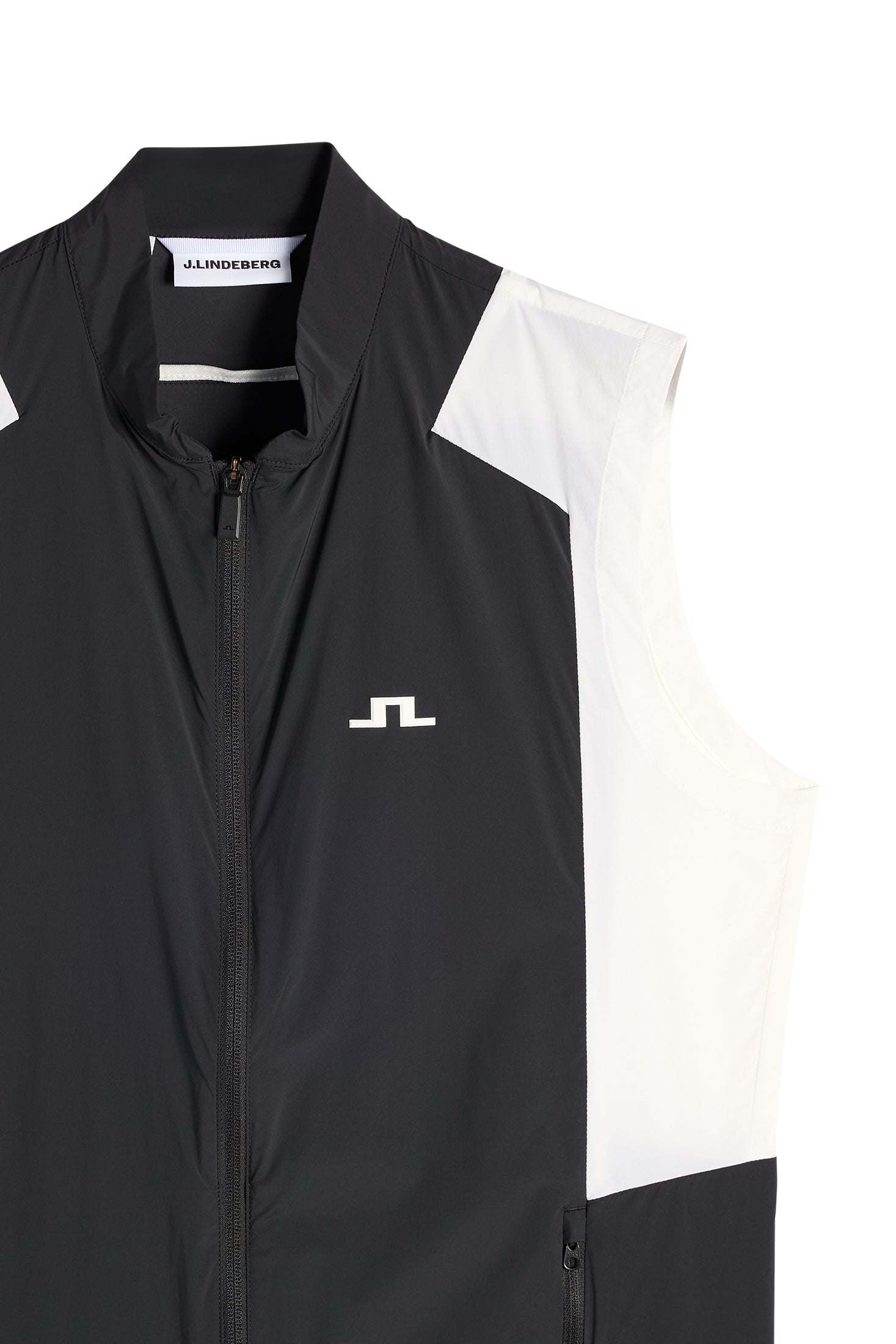 Jacs Zip Packable Vest / Black | J.Lindeberg Official